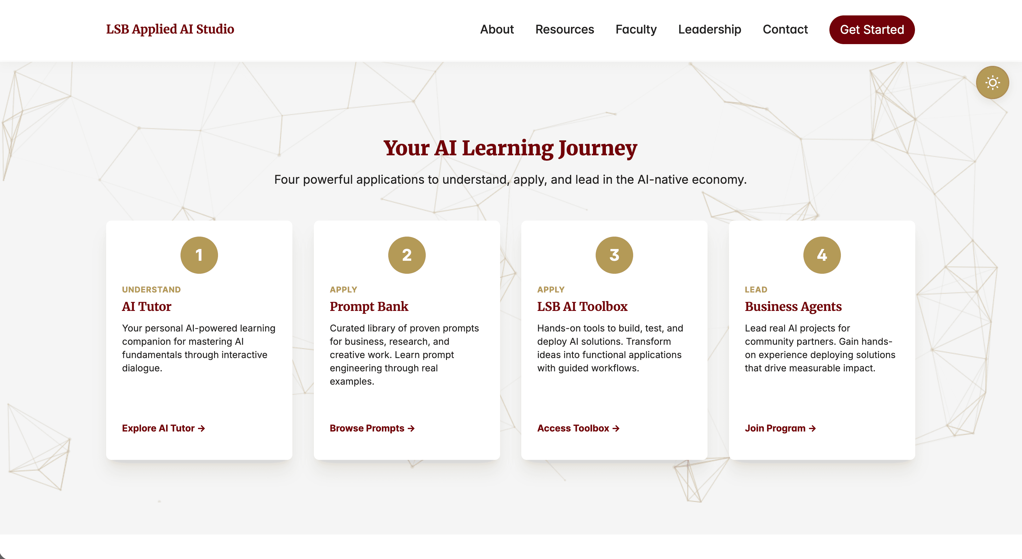 LSB Applied AI Studio - Business AI Education Platform